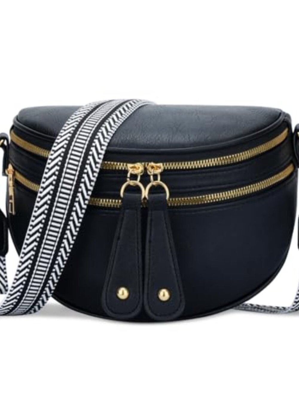 KKXIU Crossbody Bag Vegan Leather Sling Bag Travel Chest Bag
